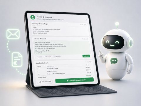 KI-Assistent für E-Mails und Angebote für kleine Betriebe